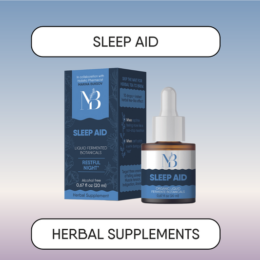Sleep Aid Herbal supplement (60 dosage) / Herbal Tea (2 oz)