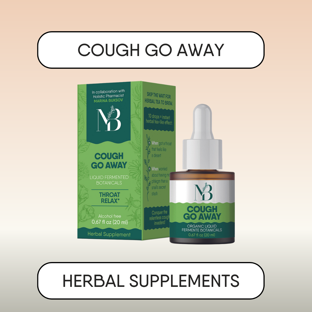 Cough go away Herbal supplement (60 dosages) / Herbal Tea (2 oz)