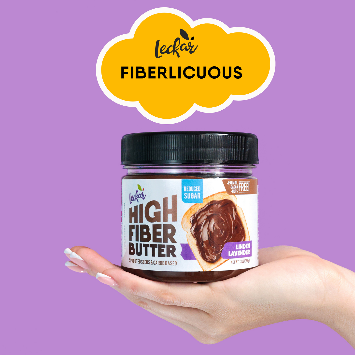 Leckar High Fiber Butter Linden&Lavender (reduced sugar)