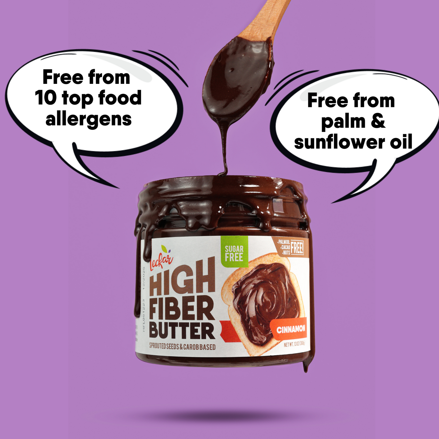 Leckar High Fiber Butter Cinnamon (sugar free)