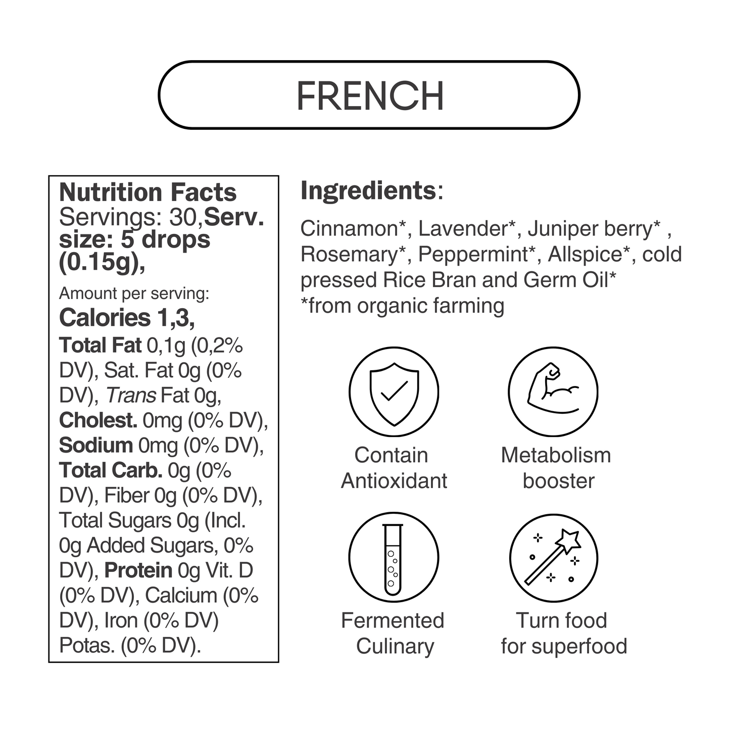 French mix Liquid Fermented Antioxidant